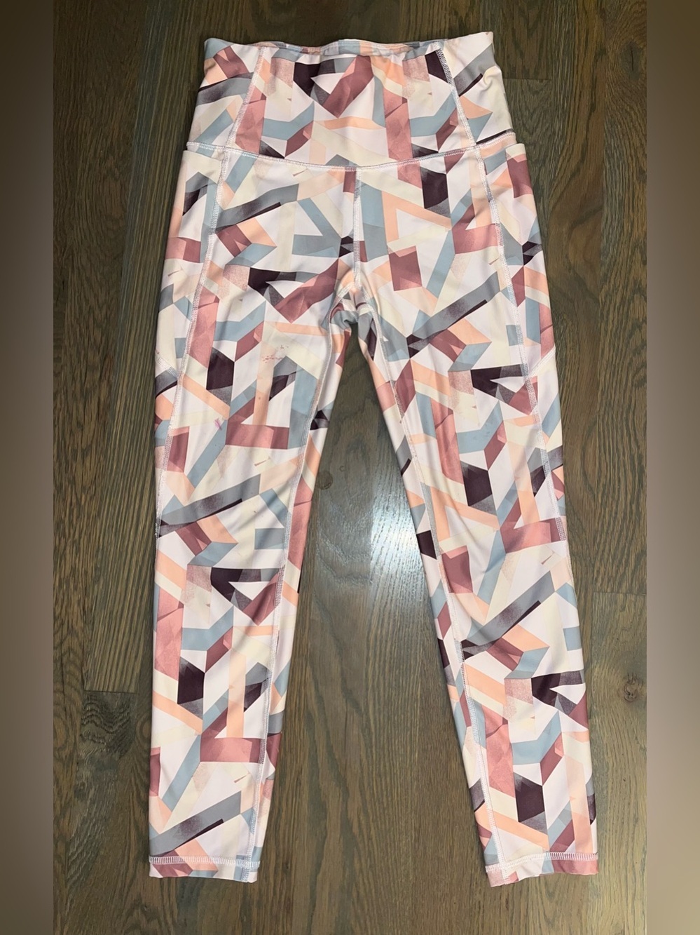 Xersion Quick Dri Geometric Print 7/8 Pocket Leggings Women’s Small